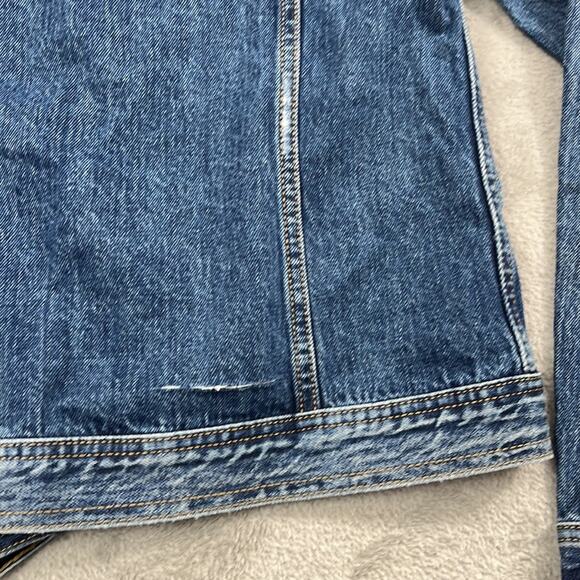 NEW Joes Jeans M Women's 100% Cotton Standard Trucker Denim Jacket Maurine FLAW - Picture 13 of 15